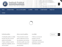 Tablet Screenshot of institutii-publice.org